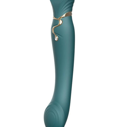 ZALO Queen PulseWave vibrator - smaragd groen - Erotiekvoordeel.nl