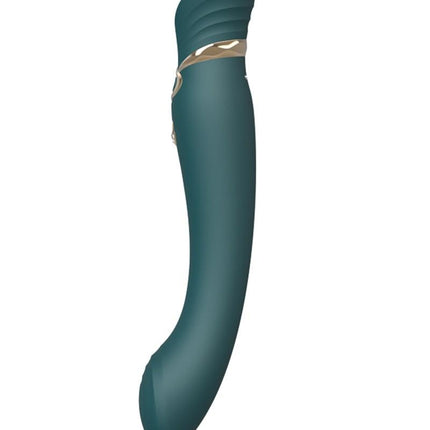 ZALO Queen PulseWave vibrator - smaragd groen - Erotiekvoordeel.nl