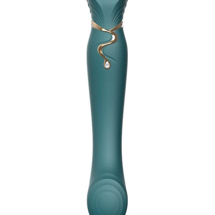 ZALO Queen PulseWave vibrator - smaragd groen - Erotiekvoordeel.nl