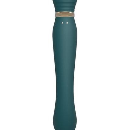 ZALO Queen PulseWave vibrator - smaragd groen - Erotiekvoordeel.nl