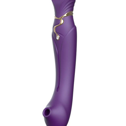 ZALO Queen PulseWave vibrator - Amethyst Paars - Erotiekvoordeel.nl